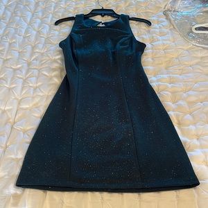 Sparkly, Emerald Green Homecoming Dress